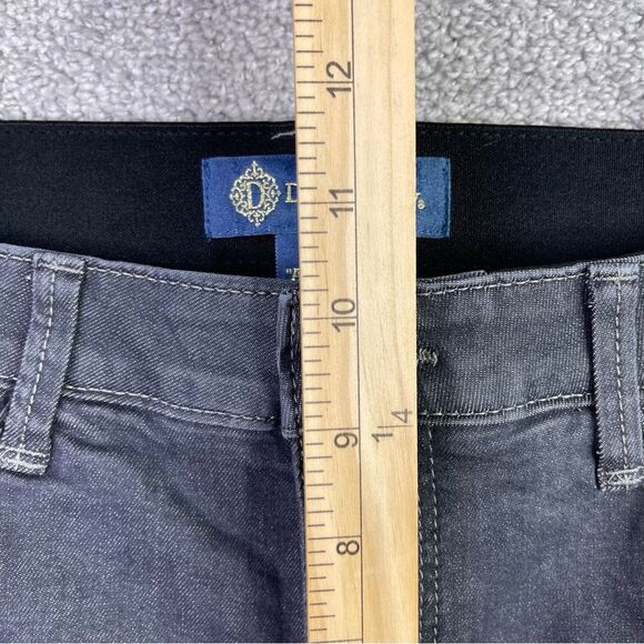 Democracy Jeans Women’s 10 Gray Skinny Mid-Rise Stretch Ab Solution Mesh Panel - Picture 10 of 13